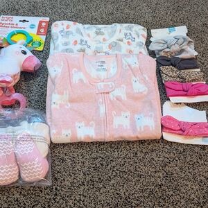 Baby Girls Lot Including Carter's Sleep Sacks
